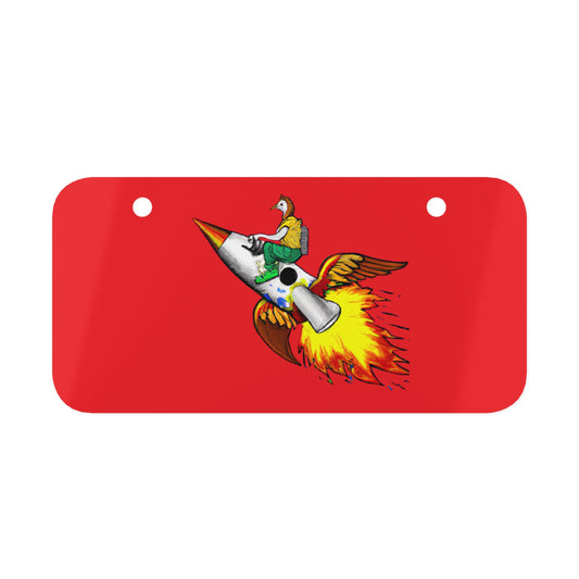 Rocket Mini License Plate