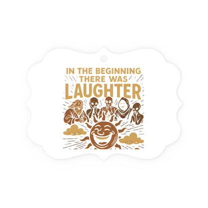 Metal Plaque Ornament - Unique Christmas Tree Ornament