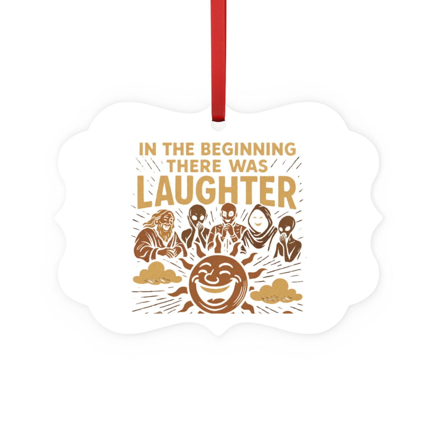 Metal Plaque Ornament - Unique Christmas Tree Ornament